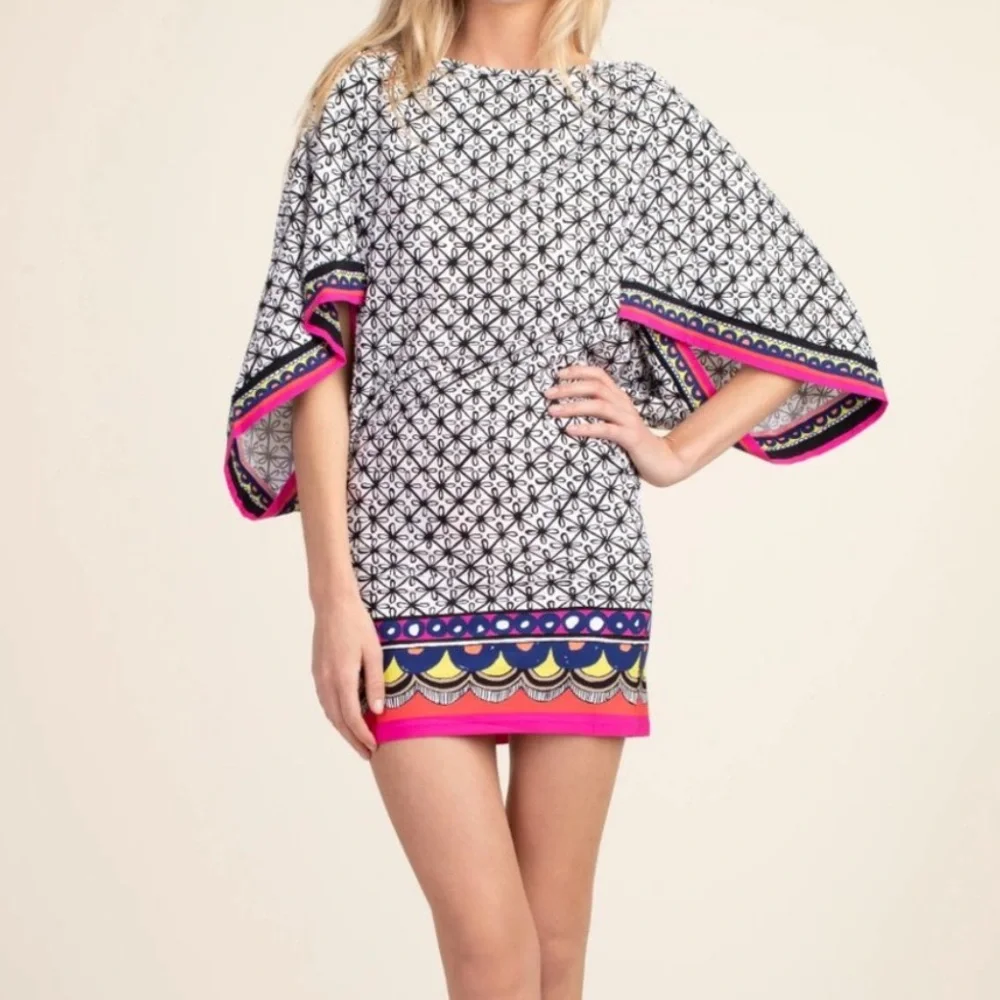 Trina Turk Tanzania Scarf Swim Cover Tunic size Medium - Picture 1 of 9